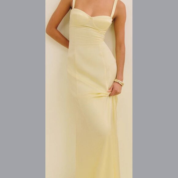 Britney Satin Dress Reformation x Devon Lee Carlson - Picture 1 of 5